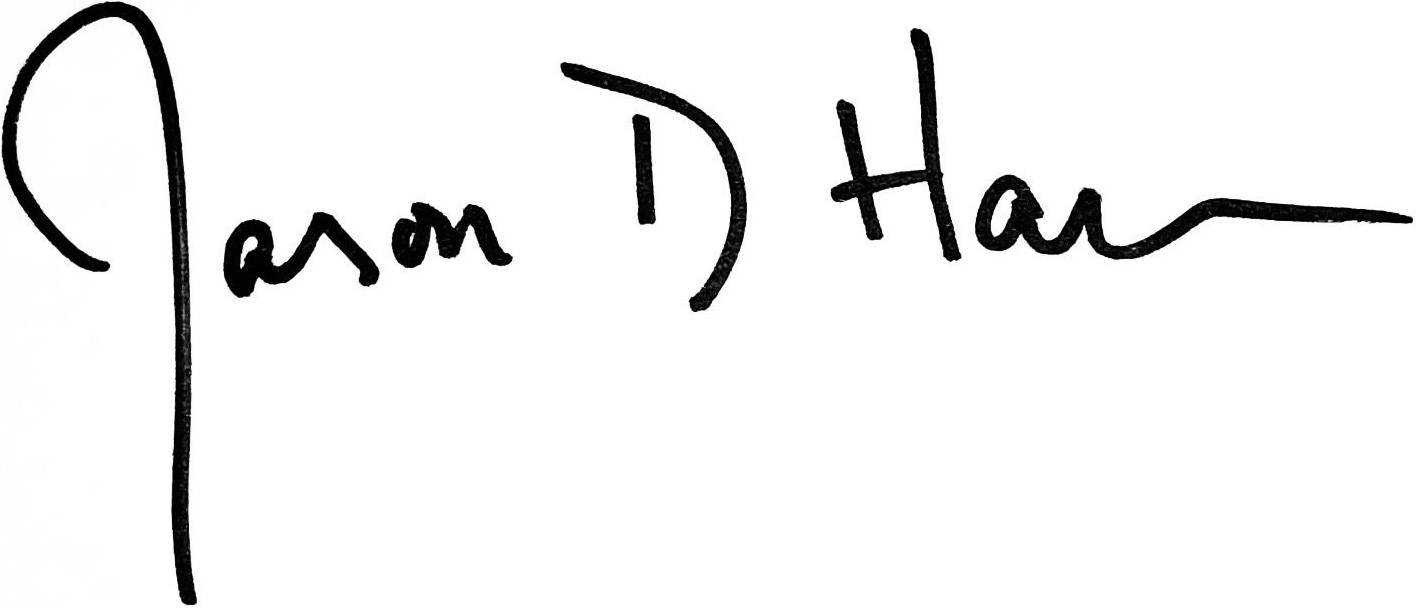 Pastor Jason Harris' Signature